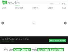 Tablet Screenshot of mynewlifechurch.com